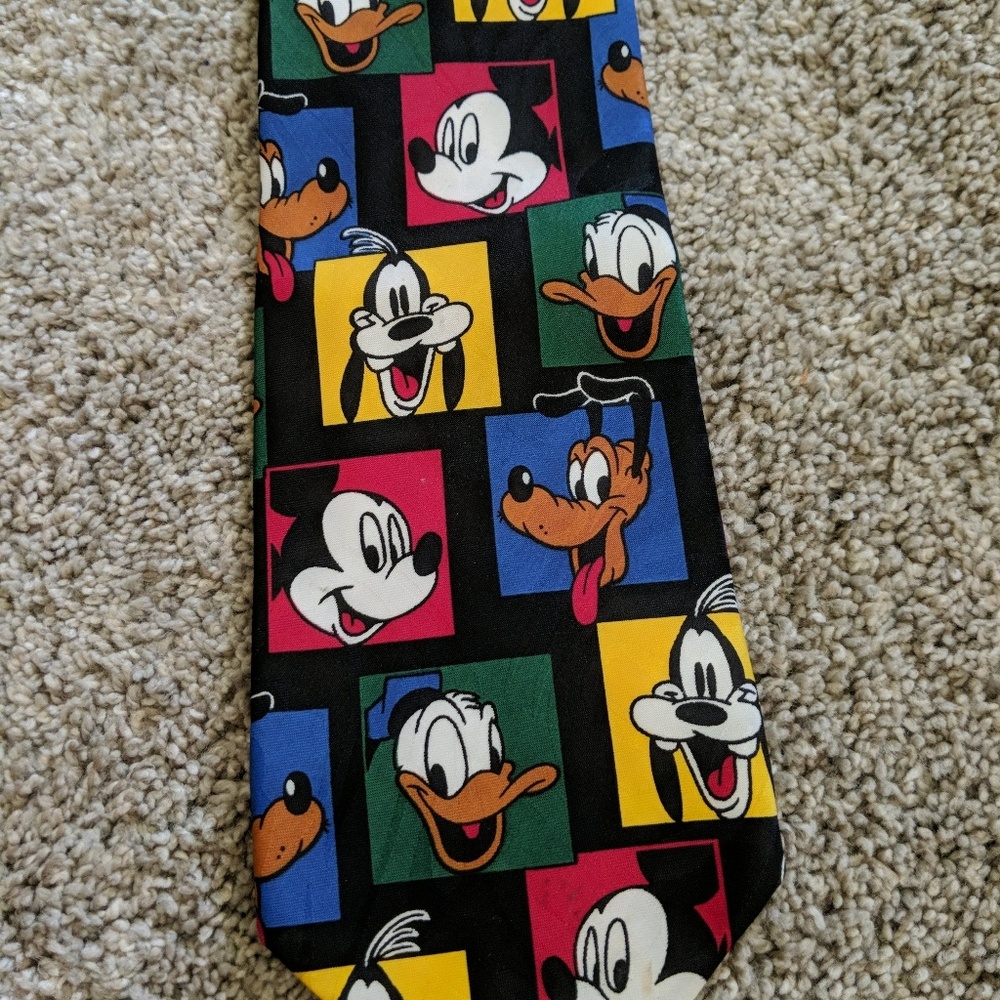 Disney necktie Mickey Donald Goofy